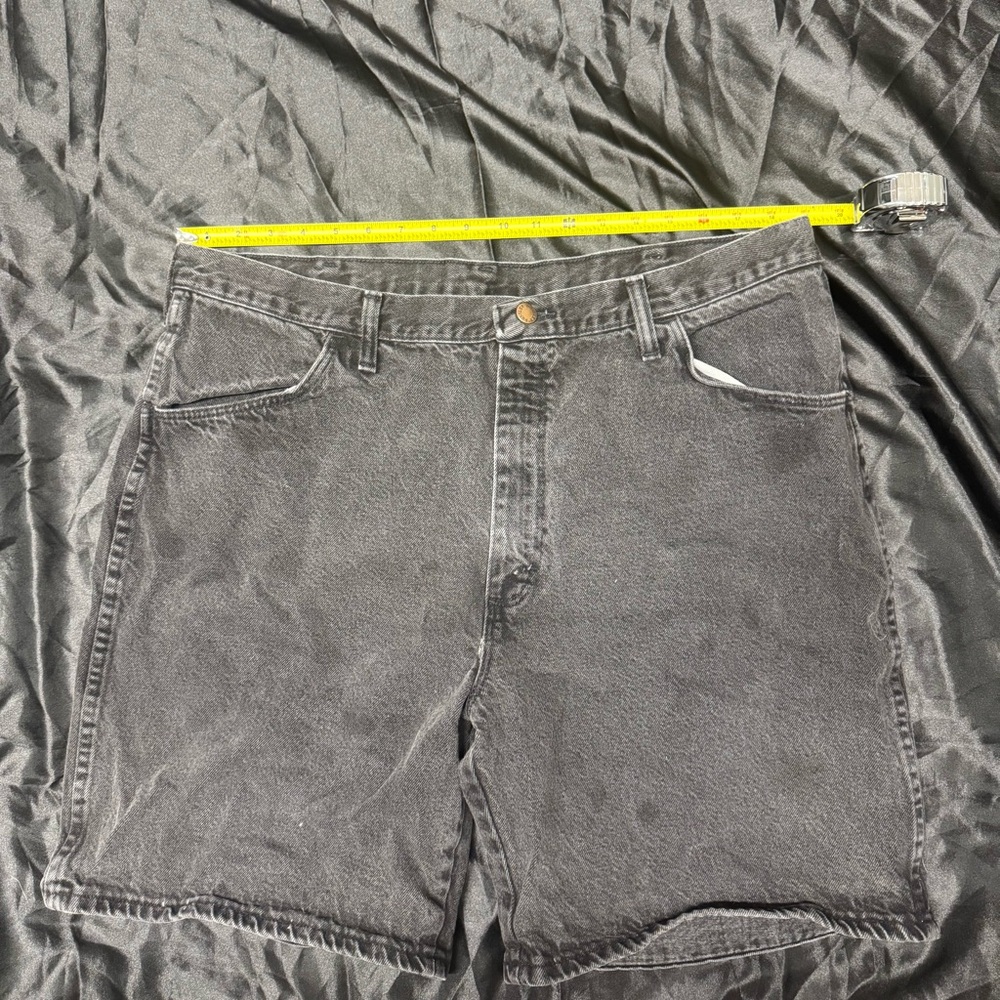 black denim jorts